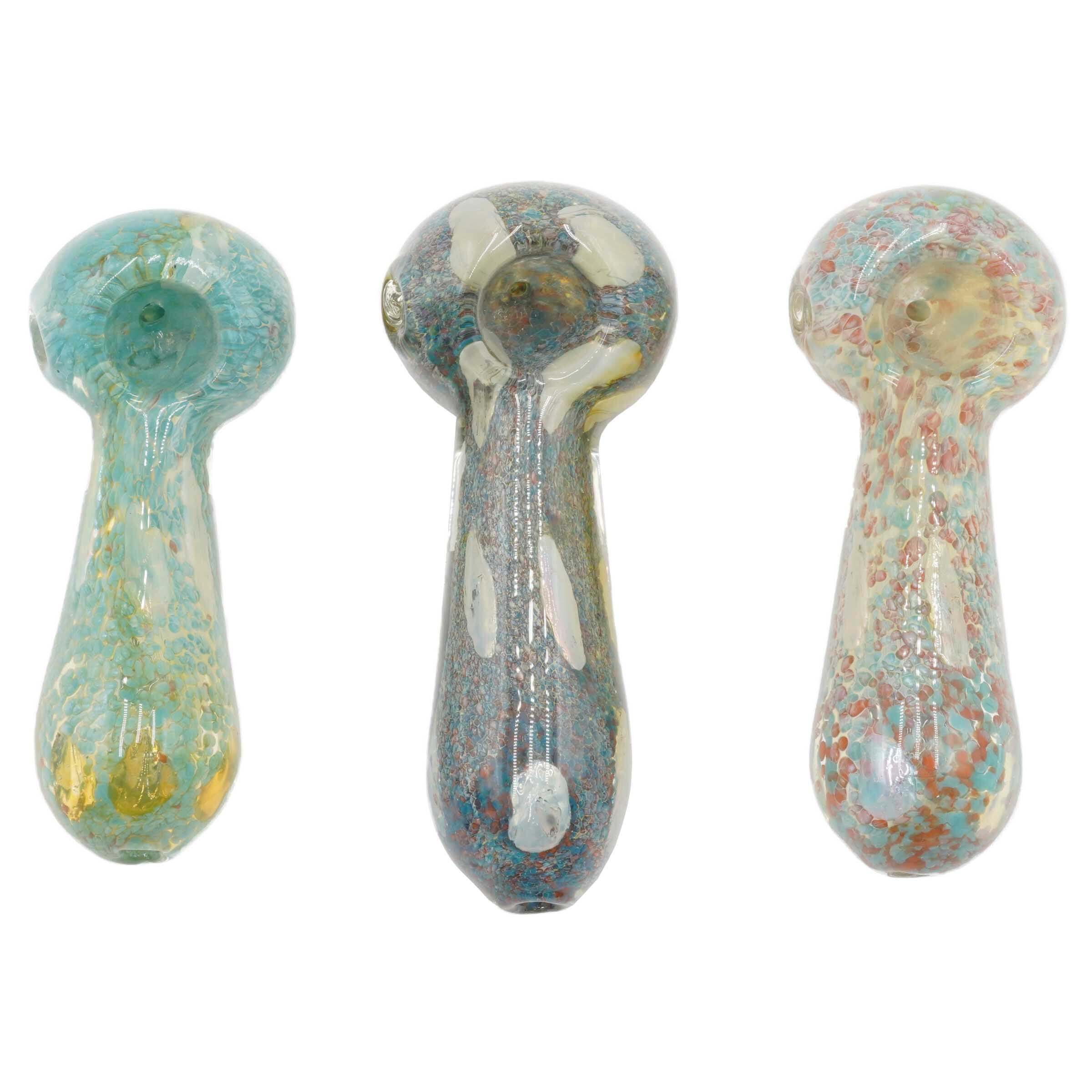 Gold Fumed Full Dotted Mini Handpipe (RSS-6) | 3 inch | Assorted Colors  - image 2 of 2